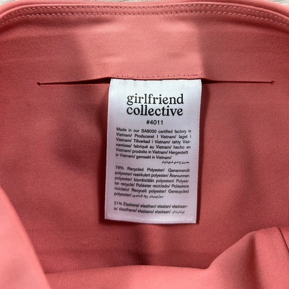 GIRLFRIEND COLLECTIVE High-Rise Bike Shorts in Primrose - Picture 9 of 13